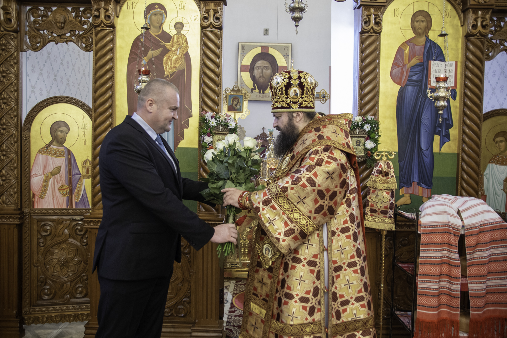 Пасхальное богослужение было совершено в кафедральном соборе г. Борисова