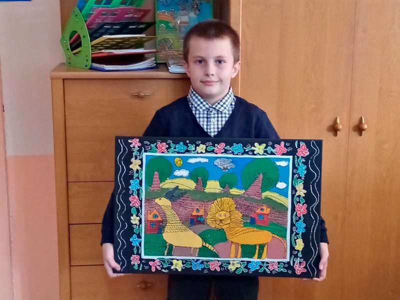 Коллекцию из десяти картин создали школьники из Борисова и стали лучшими в стране