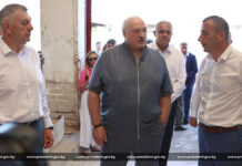 Президент Беларуси Александр Лукашенко проинспектировал ход уборочной кампании