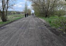 Фотофакт: на самой проблемной улице д. Новосады начат ремонт