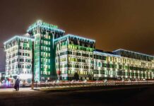 Ночной предновогодний Борисов