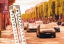 Красный уровень опасности. Будьте осторожны на дорогах