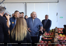 Александр Лукашенко: “Нам надо, чтобы перестали кланяться импортному яблоку”