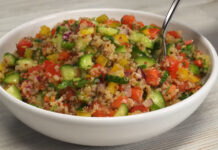 Рецепт вкусного и питательного овощного салата с киноа