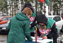 В Борисове прошел пикет по сбору подписей для выдвижения кандидатов в Президенты