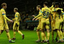 БАТЭ забил семь мячей на родном стадионе