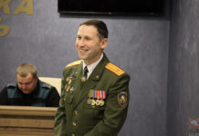 В Борисовском ГРОЧС на заслуженный отдых проводили Вадима Фалеева