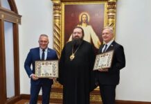 Епископ Борисовский и Марьиногорский Амвросий встретился с депутатами Палаты представителей Русланом Косыгиным и Александром Шипуло