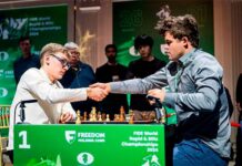 Шахматист из Минска победил в матче с Магнусом Карлсеном на чемпионате мира по рапиду