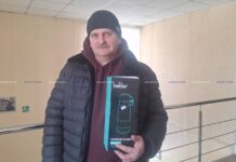 Хороший бонус за подписку на газету «Адзiнства» получил Владимир Орленок