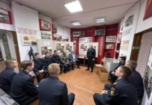 В Борисове сотрудники и ветераны органов внутренних дел провели урок мужества