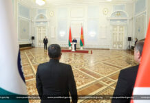 Президент Беларуси Александр Лукашенко принял верительные грамоты послов девяти стран