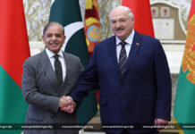 Президент Беларуси в Минске провел переговоры с Премьер-министром Пакистана Шахбазом Шарифом