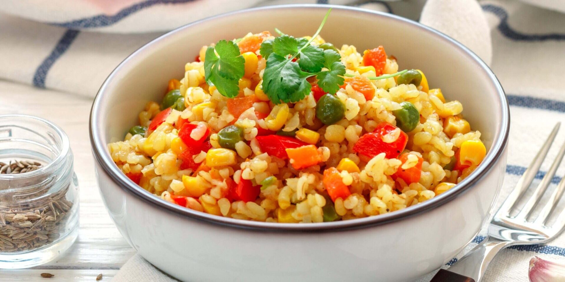 булгур с овощами