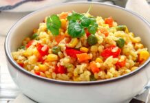 булгур с овощами