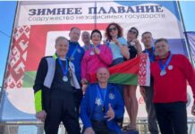 Золотой призер» этапа кубка Содружества по зимнему плаванию Алла Леухо