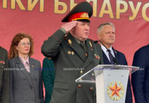 Министр обороны Виктор Хренин на присяге в Печах: «В Вооруженные Силы Беларуси активно поступают новые образцы техники»