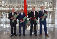 Электромонтеру Борисовских электрических сетей вручена медаль «За трудовые заслуги»