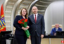 Начальник юридического отдела Борисовского райисполкома Татьяна Мышлёнок награждена медалью «За безупречную службу» III степени