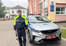В День знаний Борисовская ГАИ несет службу