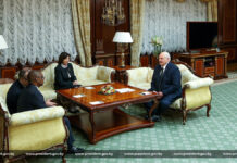 Александр Лукашенко встретился со спикером Сената Республики Кения Амазоном Джеффа Кинги