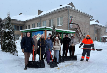 Молодежь Борисовщины снега не боится