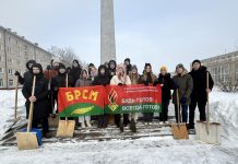 Молодежь Борисова активно участвует в волонтерской акции «Снежный десант»
