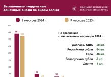 Работники белорусских банков в январе-сентябре 2025 года выявили 411 поддельных денежных знаков — 409 банкнот и 2 монеты