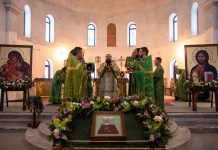 Епископ Амвросий возглавил литургию в честь святой блаженной Ксении Петербургской в Борисовском районе