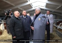 Рабочая поездка Президента в Дрибинский район Могилевской области