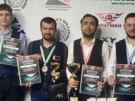 Бильярд: Андрей Глушанин занял третье место в городе над Неманом