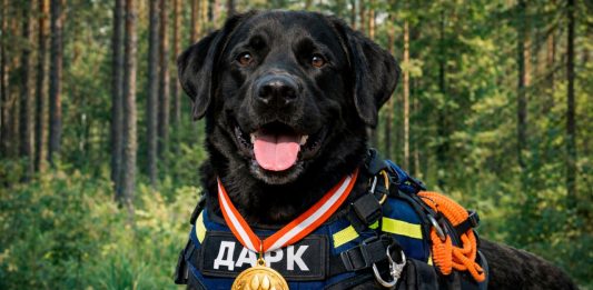 Лабрадор-ретривер Дарк белорусских спасателей победил в народном голосовании Международной премии «Мой ласковый и нужный зверь»