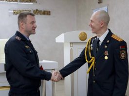 В Борисовском РУВД торжественно проводили на пенсию старшего оперуполномоченного уголовного розыска Петра Лукашевича