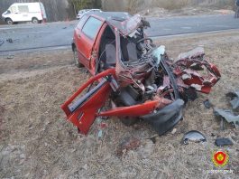 На Минщине в результате столкновения двух автомобилей погибли два человека