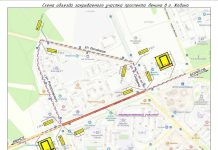 Схема объезда закрываемого участка проспекта Ленина в Жодино