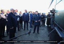 Президент Беларуси Александр Лукашенко совершает рабочую поездку в Краснопольский район Могилевской области