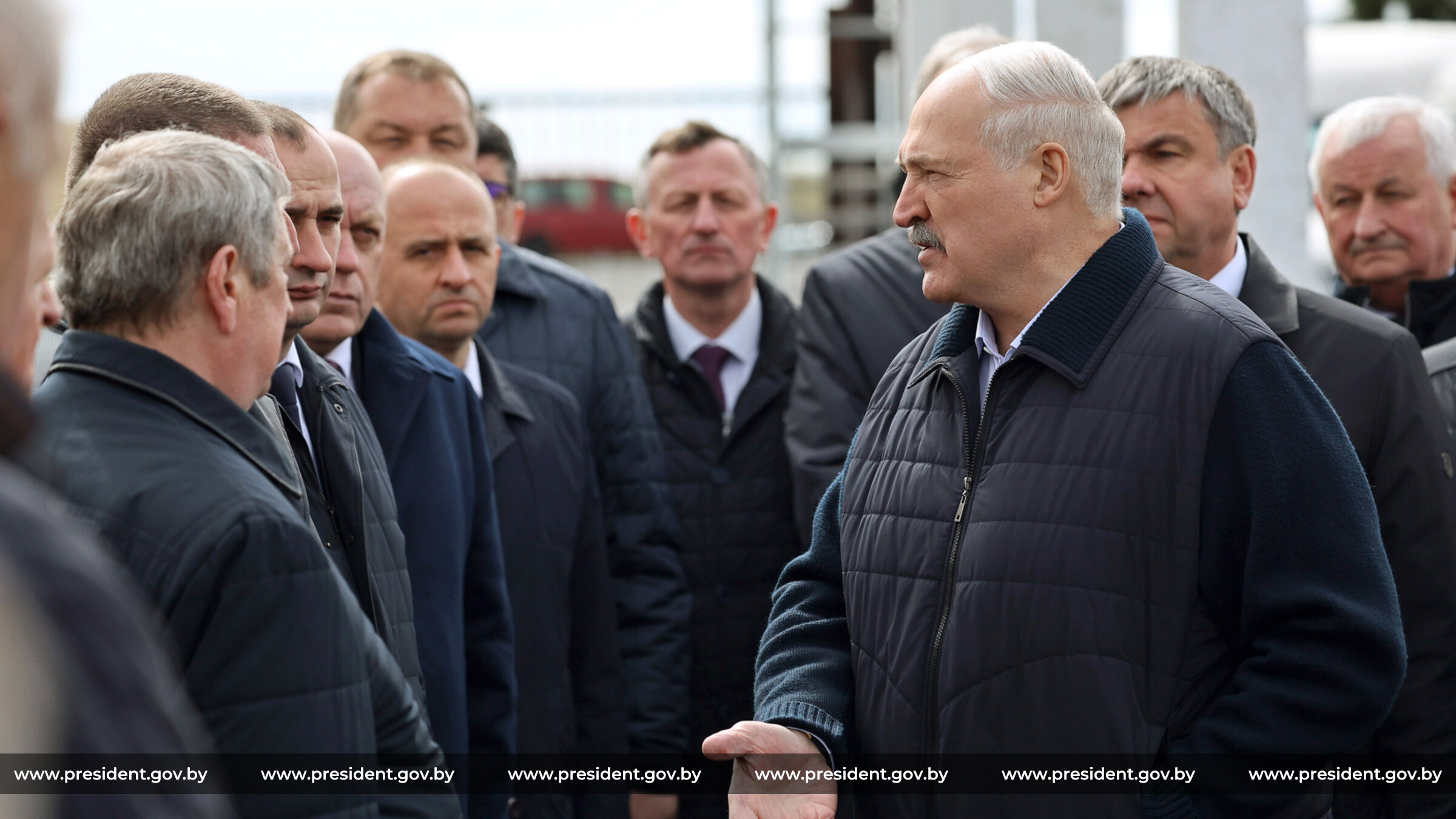 Президент совершил рабочую поездку в Мозырский район Гомельской области