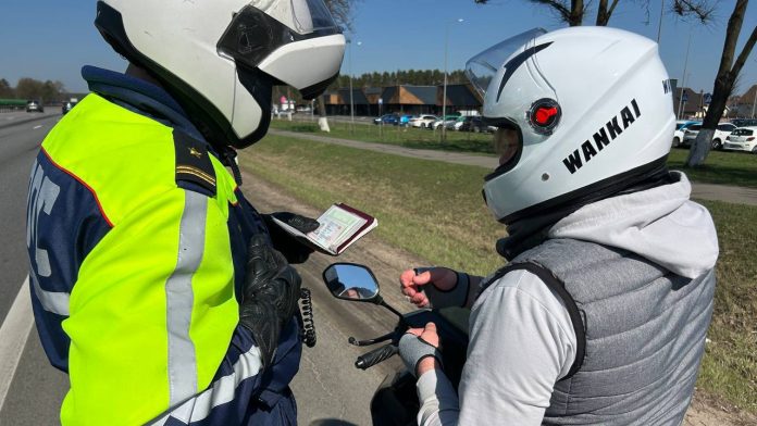 В Борисовском районе стартовала акция «Мотоциклист»