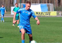 Футбол: у Егора Никопоренка — 100 поединков в первой лиге