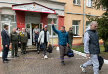 В Борисове началась отправка призывников в войска