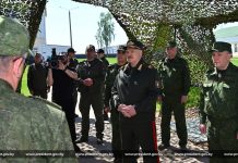Александр Лукашенко посетил ракетную бригаду Вооруженных Сил в Осиповичском районе