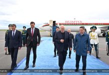 Александр Лукашенко прибыл с рабочим визитом в Казахстан для участия в саммите Евразийского экономического союза и V Евразийском экономическом форуме