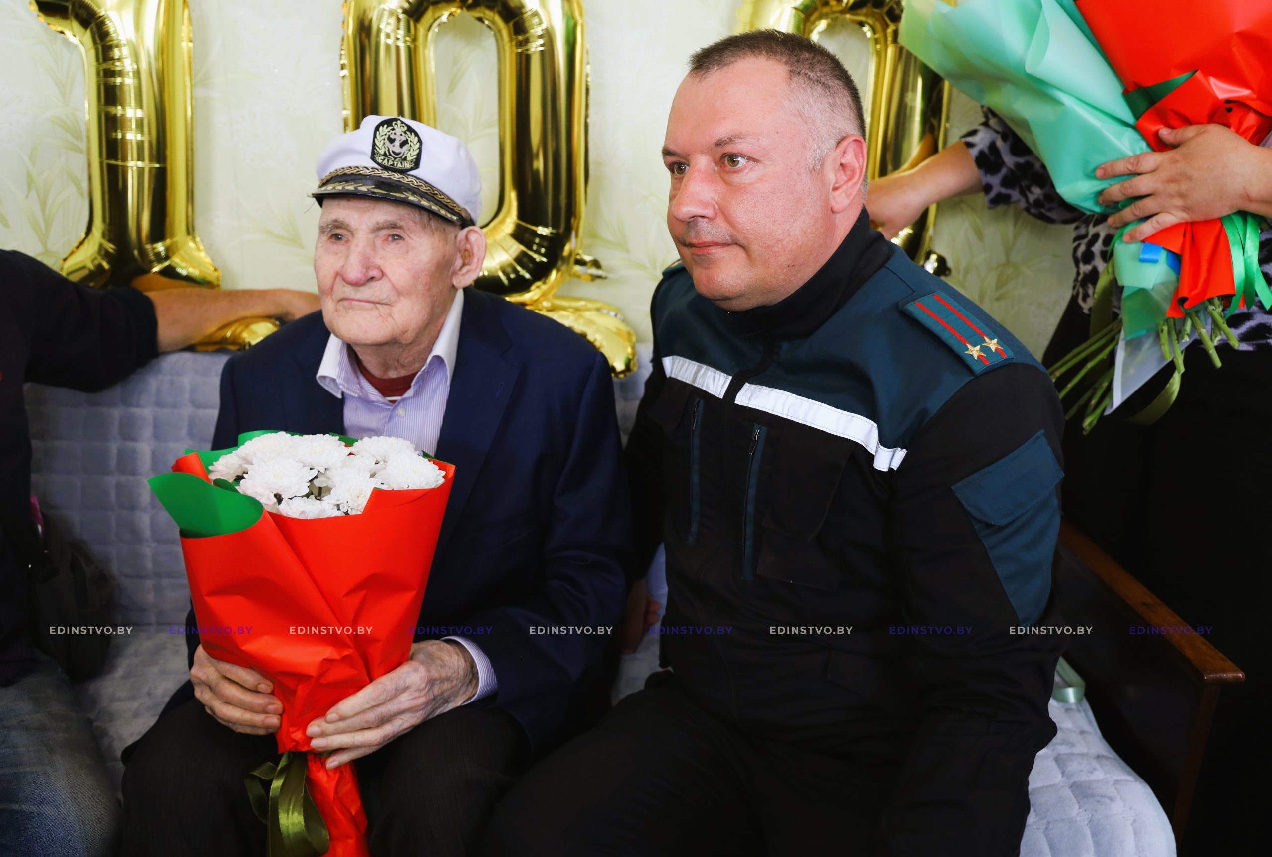 В Борисове со 100-летним юбилеем поздравили участника Великой Отечественной войны Ивана Косяченко