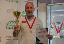 Бильярд: у Павла Алейникова — заслуженный трофей