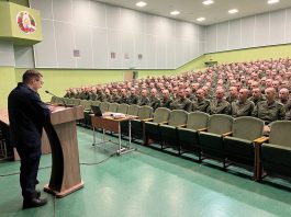 Заместитель прокурора Борисовского района выступил перед новобранцами 72 ОУЦ