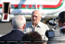 Президент Беларуси Александр Лукашенко совершает рабочую поездку в Березовский район Брестской области
