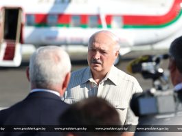 Президент Беларуси Александр Лукашенко совершает рабочую поездку в Березовский район Брестской области