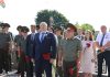 Торжества, посвященные дню освобождения Борисова от немецко-фашистских захватчиков, начались с возложения цветов к памятнику экипажу Павла Рака
