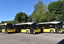 Пять новых автобусов поступили в филиал «Автобусный парк №3» города Борисова