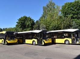 Пять новых автобусов поступили в филиал «Автобусный парк №3» города Борисова